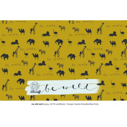 Bio Jersey Lillestoff - Be wild senf